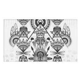 Abstraktes Indianerstamm Namenschild