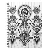 Abstraktes Indianerstamm Notizblock (Vorderseite)