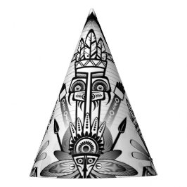 Abstraktes Indianerstamm Partyhütchen