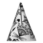 Abstraktes Indianerstamm Partyhütchen (Rechts)