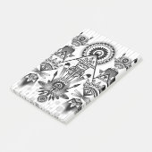 Abstraktes Indianerstamm Post-it Klebezettel (angewinkelt)