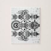 Abstraktes Indianerstamm Puzzle (Vertikal)