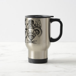 Abstraktes Indianerstamm Reisebecher