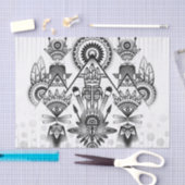 Abstraktes Indianerstamm Seidenpapier (Handwerk)