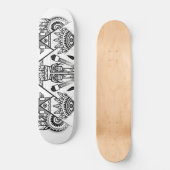 Abstraktes Indianerstamm Skateboard (Vorderseite)