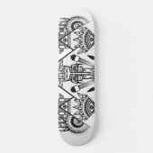 Abstraktes Indianerstamm Skateboard (Vorderseite)