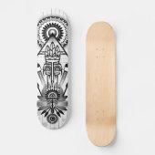 Abstraktes Indianerstamm Skateboard (Vorderseite)