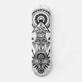 Abstraktes Indianerstamm Skateboard (Vorderseite)