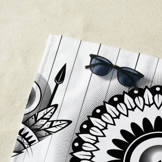 Abstraktes Indianerstamm Strandtuch (Beispiel)