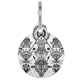 Abstraktes Indianerstamm Tiernamensmarke