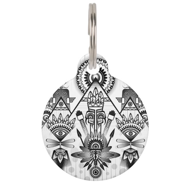 Abstraktes Indianerstamm Tiernamensmarke (Vorderseite)