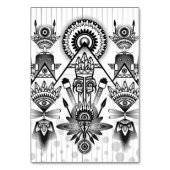 Abstraktes Indianerstamm Tischnummer (Rückseite)