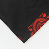 Abstraktes indonesisches Batik-Muster Fleecedecke (Ecke)