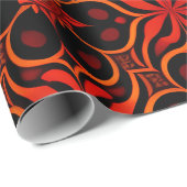 Abstraktes indonesisches Batik-Muster Geschenkpapier (Rolleneckpunkt)