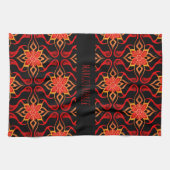 Abstraktes indonesisches Batik-Muster Geschirrtuch (Horizontal)