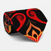 Abstraktes indonesisches Batik-Muster Krawatte (Gerollt)