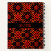 Abstraktes indonesisches Batik-Muster Notizblock (Rückseite)