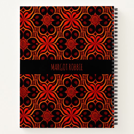 Abstraktes indonesisches Batik-Muster Notizblock (Rückseite)