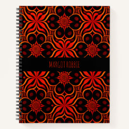 Abstraktes indonesisches Batik-Muster Notizblock
