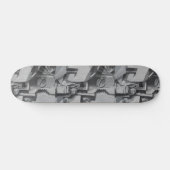 Abstraktes Industriedatum Skateboard (Horizontal)