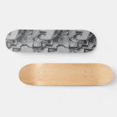 Abstraktes Industriedatum Skateboard (Horizontal)