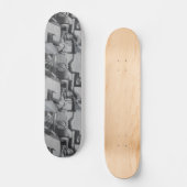 Abstraktes Industriedatum Skateboard (Vorderseite)