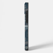 Abstraktes Industriemuster iPhone Hülle (Linke Seite)