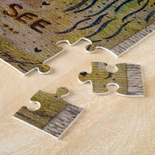 Abstraktes inneres Friedenspuzzle Puzzle
