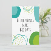 Abstraktes inspirierendes Zitat Karte (Stehend Vorderseite)