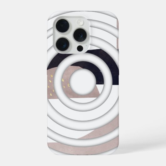 Abstraktes iPhone 15 Pro-Hülle-Design Hülle (Rückseite)
