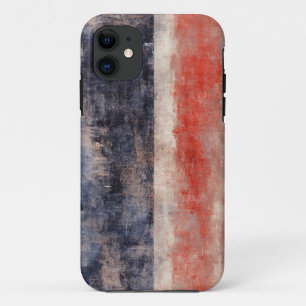 Abstraktes iPhone mit rotem & blauem Pinselstrich  Case-Mate iPhone Hülle