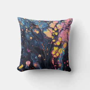 Abstraktes Iridescent Art Throw Kissen