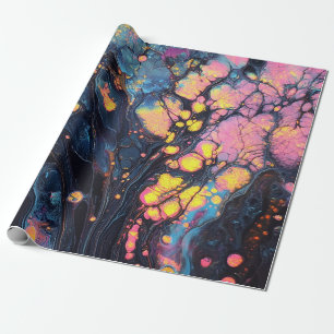 Abstraktes Iridescent Art Wrapping Paper Geschenkpapier