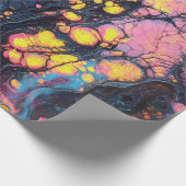Abstraktes Iridescent Art Wrapping Paper Geschenkpapier (Ecke)