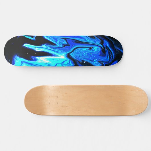 Abstraktes Iridescent Skateboard Deck (Horizontal)