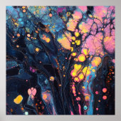 Abstraktes Iridesing Art Poster (Vorne)