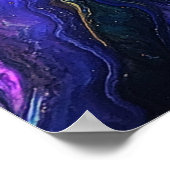 Abstraktes Iridesing Art Poster (Ecke)