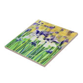 Abstraktes Iris-Fliesenteil Fliese (Seite)