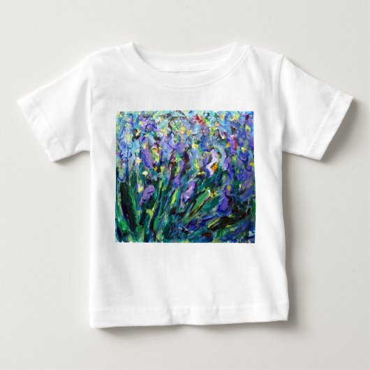 Abstraktes Irises Shirt (Vorderseite)