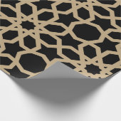 Abstraktes islamisches arabisches geometrisches Mu Geschenkpapier (Ecke)