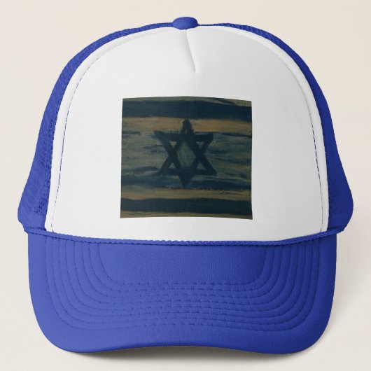 abstraktes Israel Truckerkappe (Vorderseite)