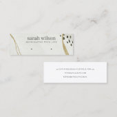 Abstraktes Ivory Black Gold OEarring Study Display Mini Visitenkarte (Vorne/Hinten)