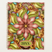 Abstraktes Jahr Planer (Vorderseite)