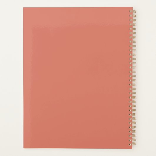 Abstraktes Jahr Planer (Rückseite)