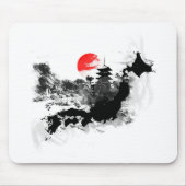 abstraktes Japan - Kyoto Mousepad (Vorne)
