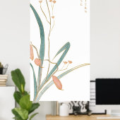 Abstraktes japanisches Design Poster (Heimbüro)