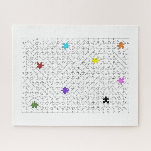 Abstraktes Jigsaw Puzzle (Horizontal)