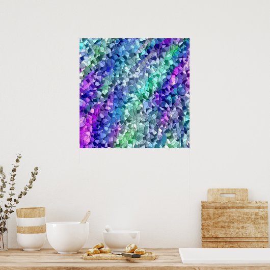 Abstraktes Kachel Poster (Küche)