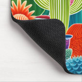 Abstraktes Kakteen Mousepad (Ecke)