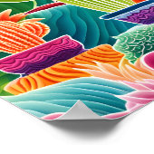 Abstraktes Kakteen Poster (Ecke)